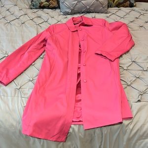 Jones New York hot pink long jacket